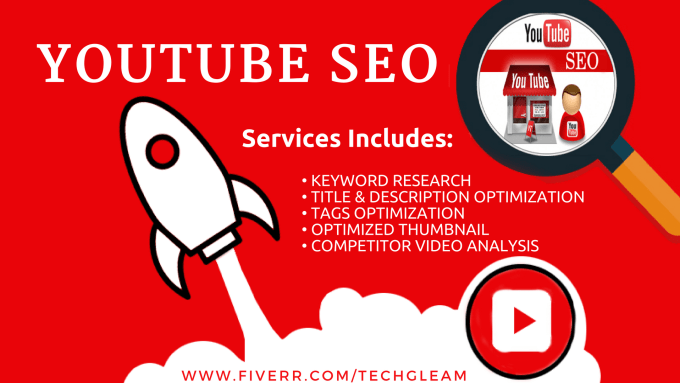 Gig Preview - Do youtube SEO to improve your channel and rank in 1st page