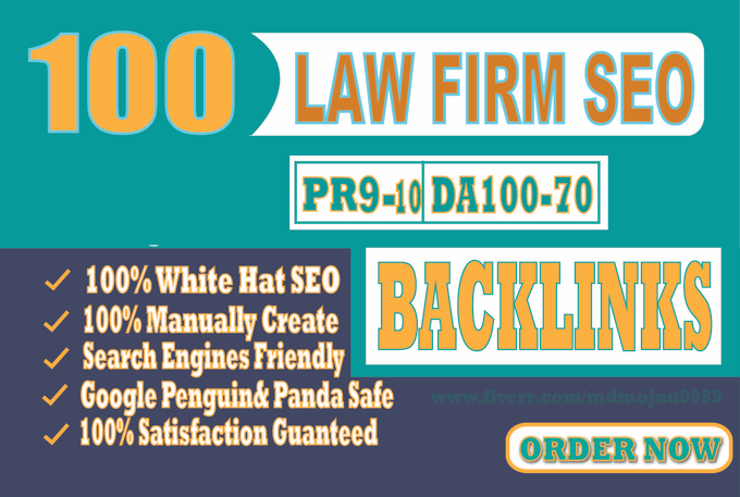 Gig Preview - Create 100 law firm or lawyer seo backlinks