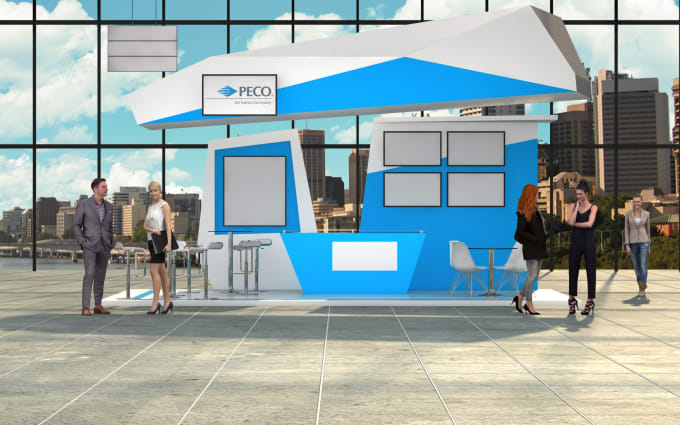 Gig Preview - Do 3d renders of your stall, kiosk, tradeshow booth or stand