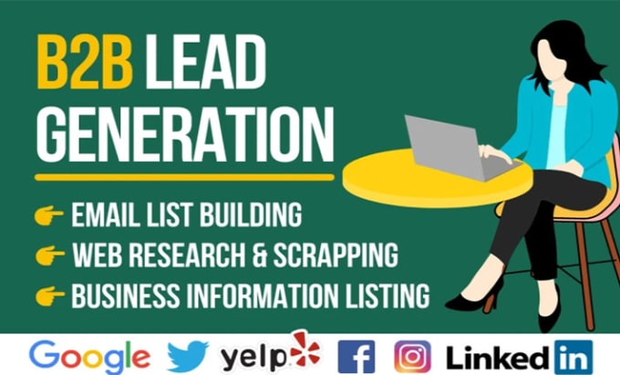 Gig Preview - Do b2b lead generation, contact list for marketing campaign