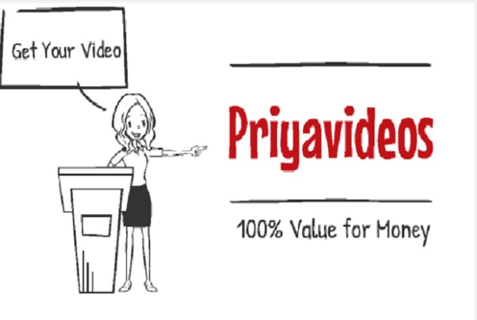 Gig Preview - Create whiteboard animation explainer video