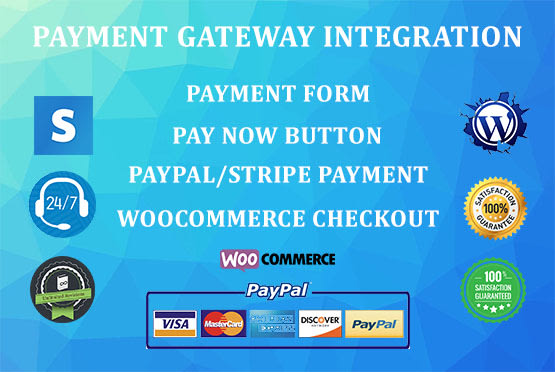 Gig Preview - Integrate payment gateway, form, payment button, pay now button