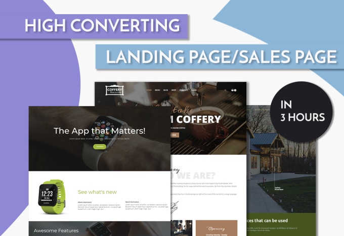 Gig Preview - Create responsive wordpress landing page, elementor landing page