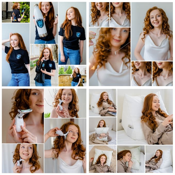 Gig Preview - Do ecommerce amazon product photography, lifestyle with red hair female model