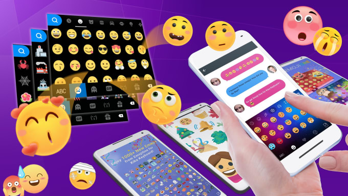 Gig Preview - Android keyboard emoji app with color themes