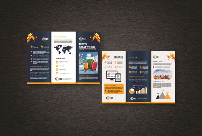 Gig Preview - Design trifold or bifold brochure within 4hrs