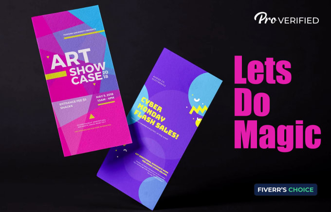 Gig Preview - Design professional flyer and brochure for marketing events