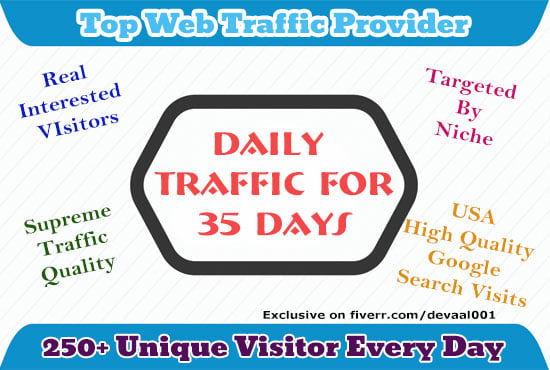 Gig Preview - Send real keyword targeted visitors, web traffic