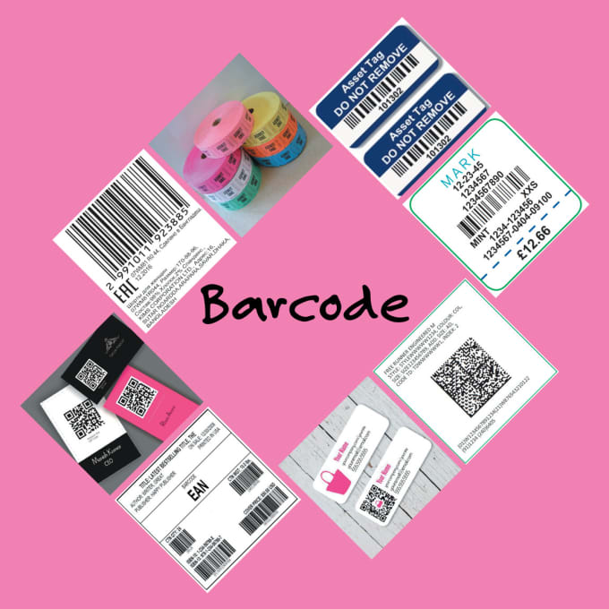 Gig Preview - Design qr code, datamatrix, barcode label for your brand