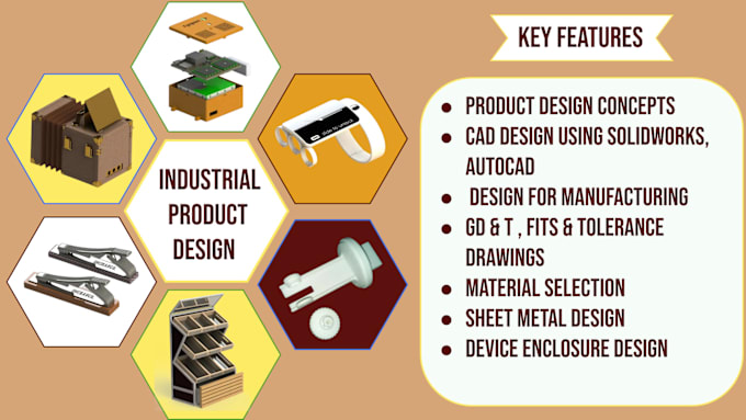 Gig Preview - Do industrial product design, 3d rendering in solidworks