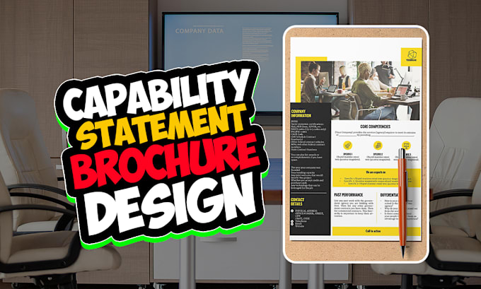 Gig Preview - Design federal government capability statement, business brochure