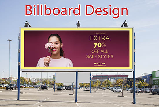 Gig Preview - Design billboard yard sign, signage or backdrop for your business