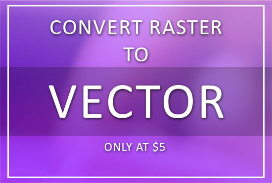 Gig Preview - Convert raster to vector quickly