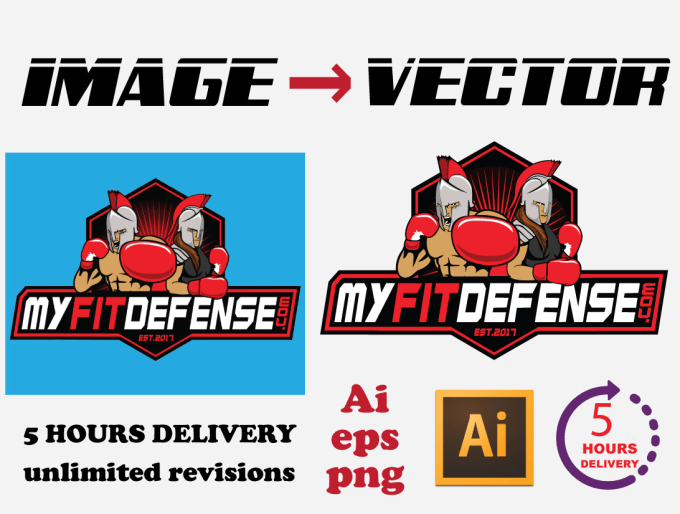 Gig Preview - Convert your image to vector within 5 hours