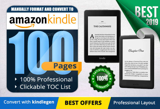 Gig Preview - Format your document to kindle ebook format