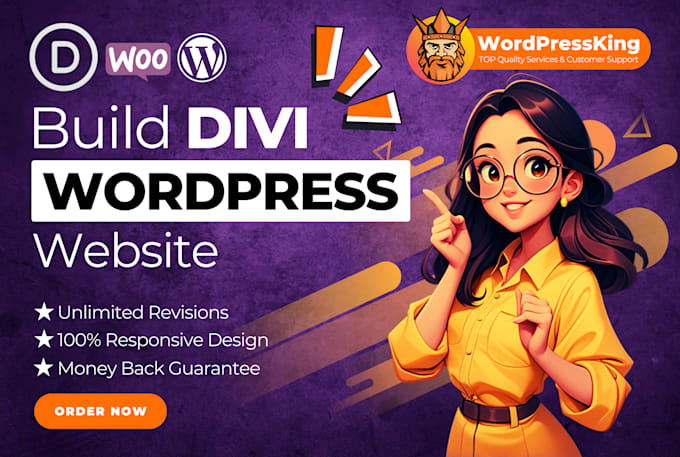 Bestseller - design responsive divi wordpress website and redesign landing page