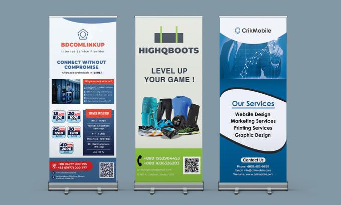 Gig Preview - Design banner, roll up, billboard, sign, event, and web banner ads