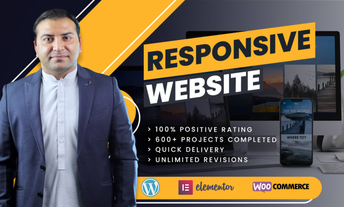 Gig Preview - Build responsive wordpress website design