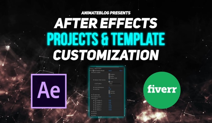 Gig Preview - Edit after effects and videohive projects in 24 hours