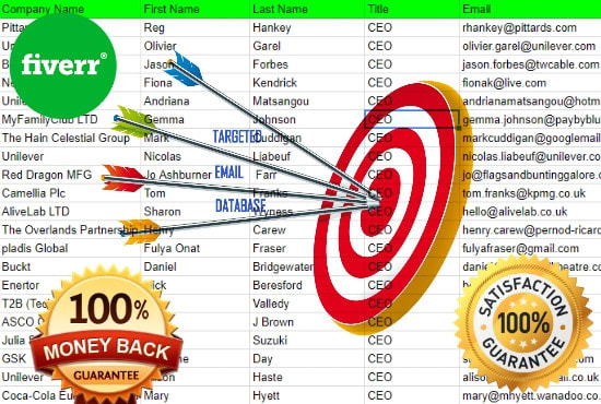 Gig Preview - B2b lead generation email list data collection web scraping data mining