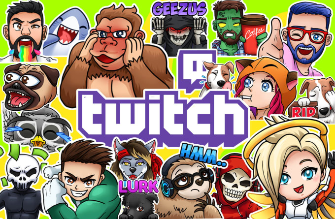 Gig Preview - Draw great twitch,  youtube emotes, or badges for vtuber