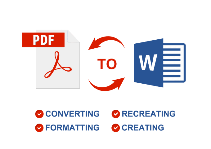 Gig Preview - Convert, recreate and format PDF to word