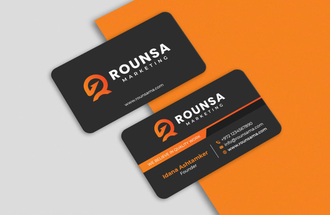 Gig Preview - Design unique minimalist business cards in 24 hours