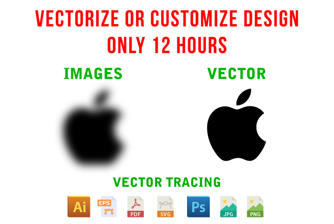 Gig Preview - Any design vectorize or customize only 12 hours