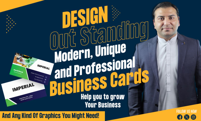 Gig Preview - Design double sided minimalist business card in 15 hours