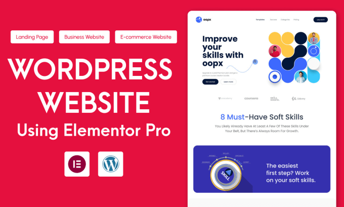 Gig Preview - Redesign wordpress website, design wordpress website with elementor pro