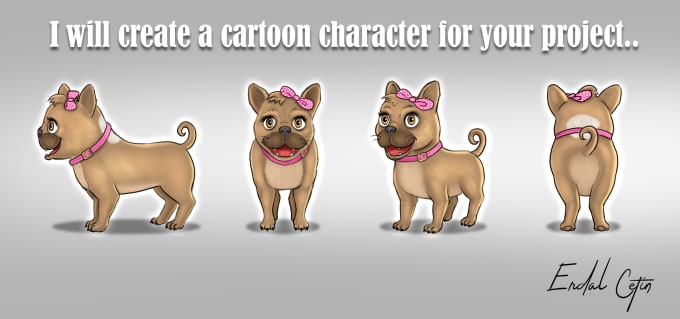 Gig Preview - Create a cartoon character for your project