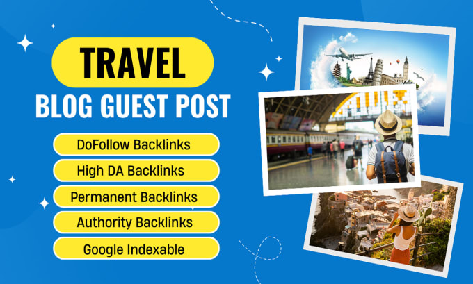 Gig Preview - Do guest post on travel blog with dofollow backlink