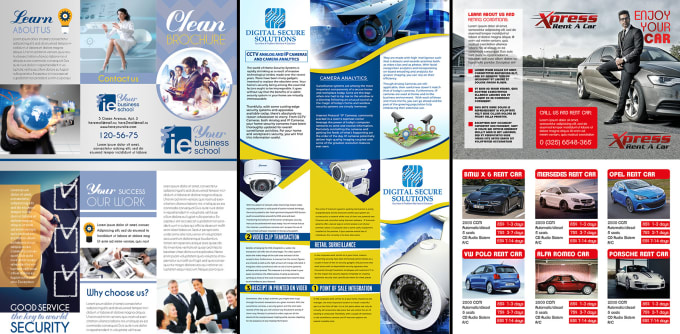 Gig Preview - Design brochure with bi fold and tri fold