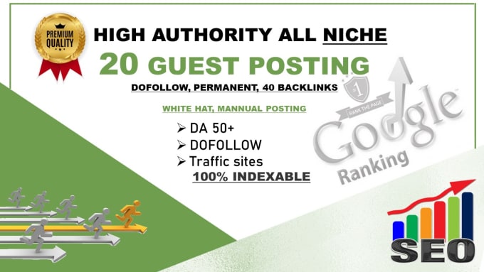 Gig Preview - Write and publish high da dofollow premium guest post