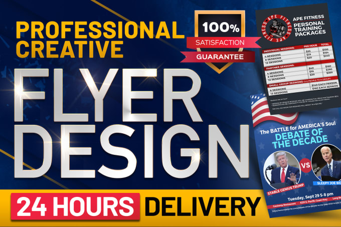 Gig Preview - Design creative professional flyer design for your business