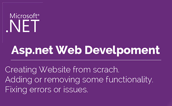 Gig Preview - Develop and fix asp net core web applications