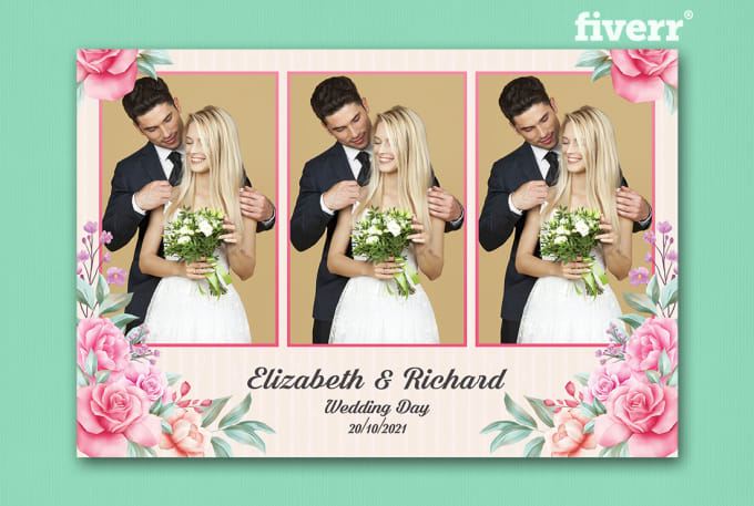 Gig Preview - Design an amazing photo booth template for you