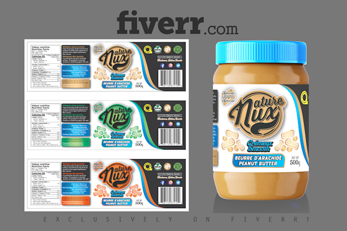 Gig Preview - Create supplement label design and box product label design