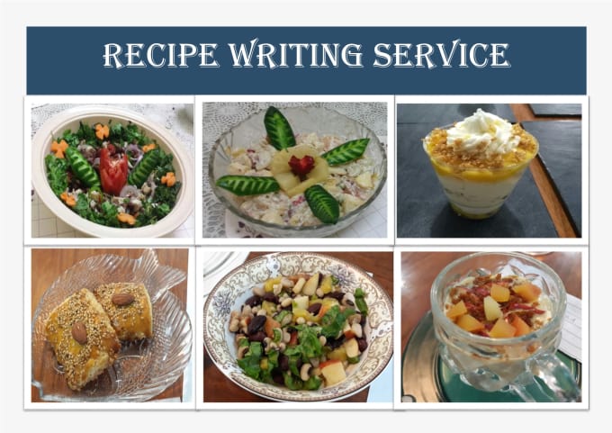 Gig Preview - Write nutritious recipes ebook for you