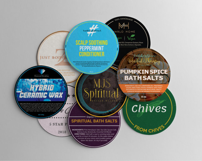 Gig Preview - Do custom round label or sticker designs