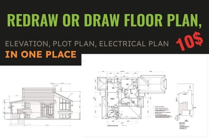 Bestseller - do floor plan, pdf to dwg, floor plan for real estate, electrical, drawing