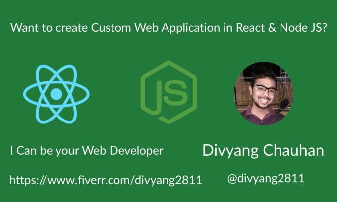 Gig Preview - Do custom web application using react and node js