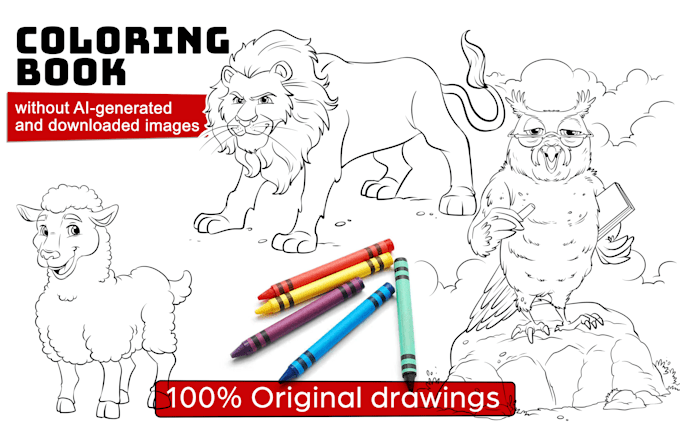 Gig Preview - Create kids coloring book and activity book for KDP