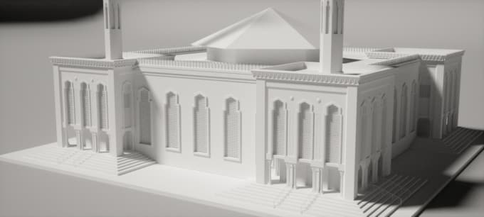 Gig Preview - Model miniature a monument in 3d