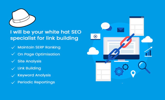 Gig Preview - Be your white hat SEO specialist for link building