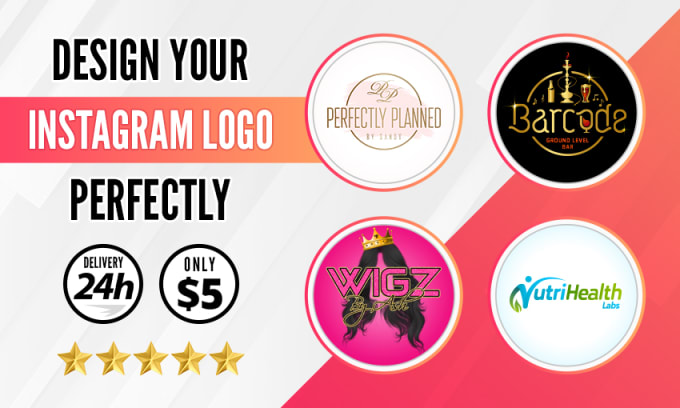 Gig Preview - Design a custom instagram logo luxury in 24h