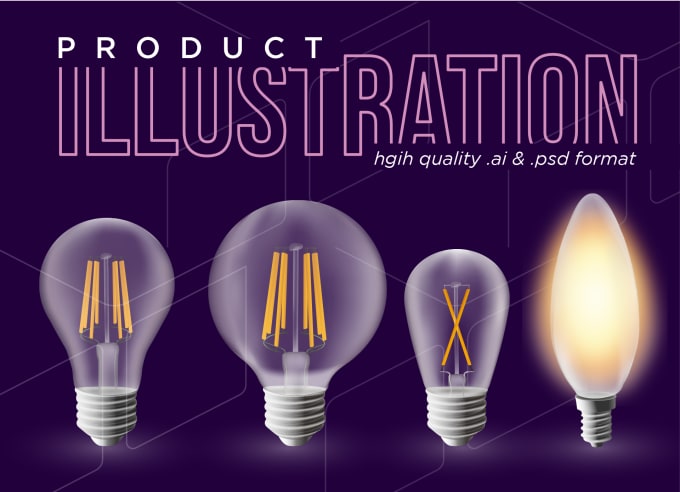 Gig Preview - Provide product illustration and vectorization