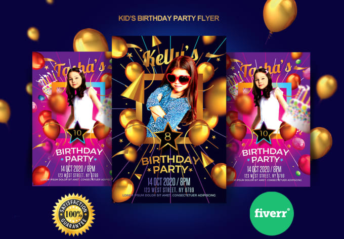 Gig Preview - Do kids party, kid birthday, summer camp, event party flyer