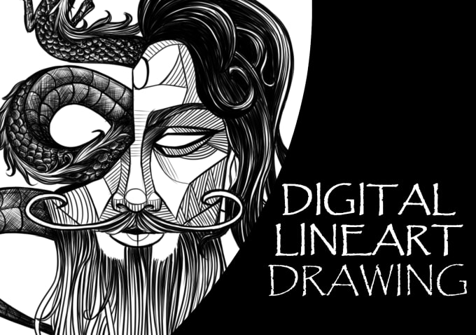 Gig Preview - Draw a great line art drawing for you