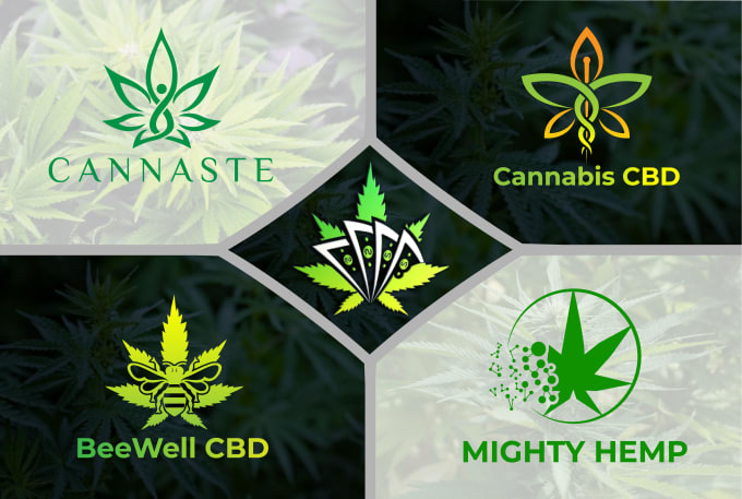 Gig Preview - Unique cannabis natural hemp cbd oil and medical logo